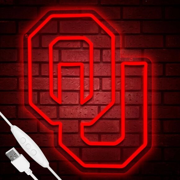 OKLAHOMA UNIVERSITY NEON LED SIGN - Picture 2 of 5